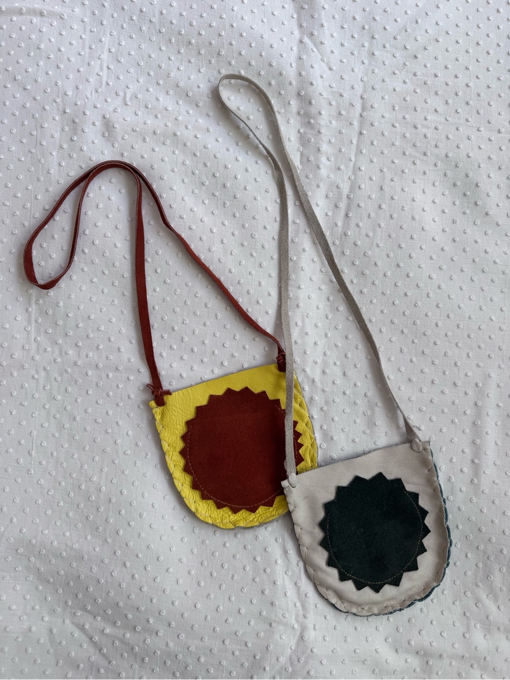 Kids suede pouches- set of 2